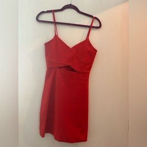 Zara Red Cut Out Dress